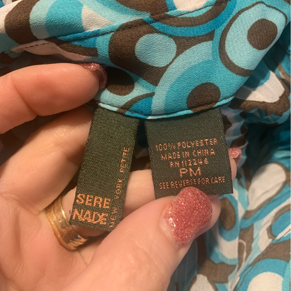 Teal and brown circles - Picture 3 of 3